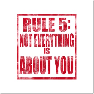 Two sided rule #5. Posters and Art